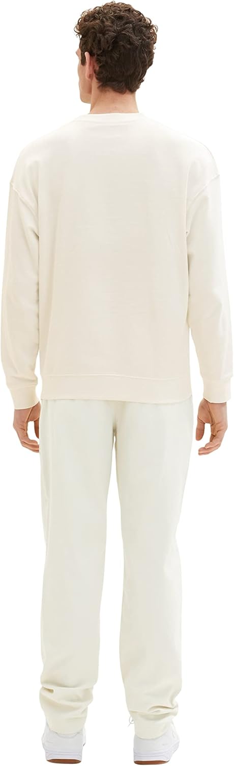 TOM TAILOR Herren Relaxed Tapered Chino Hose 29 13808 - Creme, 29 13808 - Creme