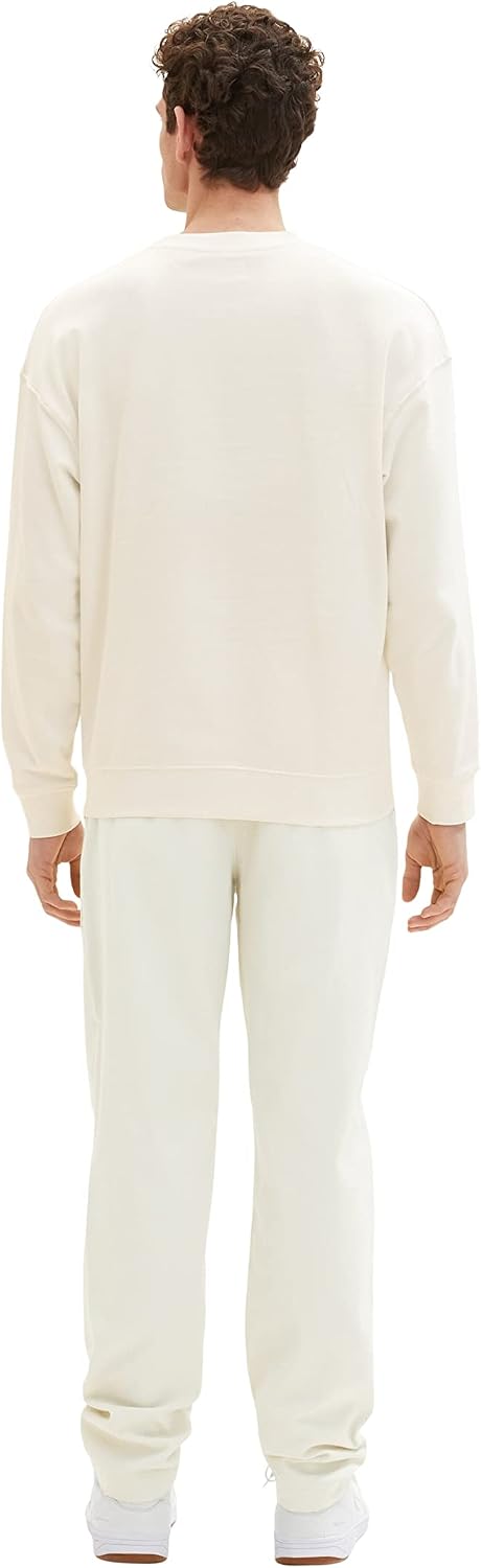 TOM TAILOR Herren Relaxed Tapered Chino Hose 31 13808 - Creme, 31 13808 - Creme