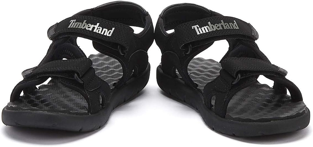 Timberland Unisex Kinder Perkins Row 2-Strap (Youth) Sandalen 23 EU Schwarz Black Xv0, 23 EU Schwarz