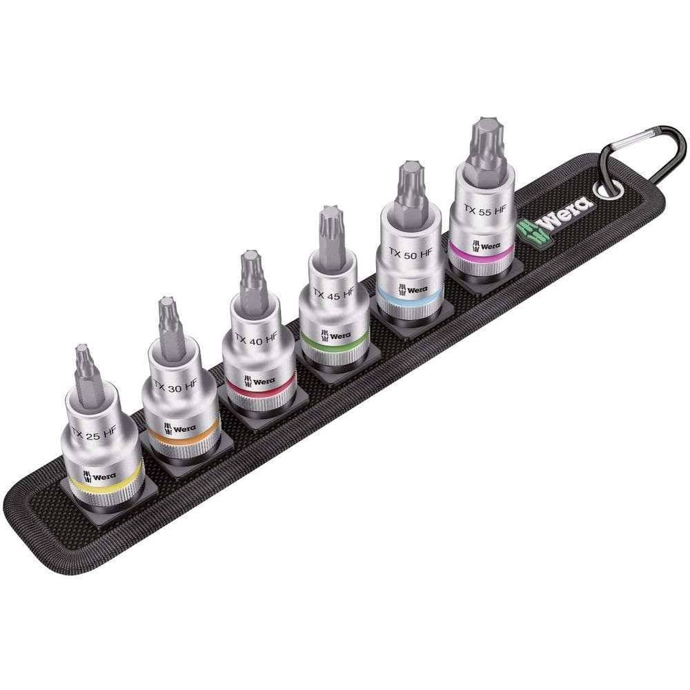 Wera 05003997001 Belt C 3, TORX® HF Zyklop Bitnuss-Satz, Torx, mit Haltefunktion, 1/2"-Antrieb, 6-te