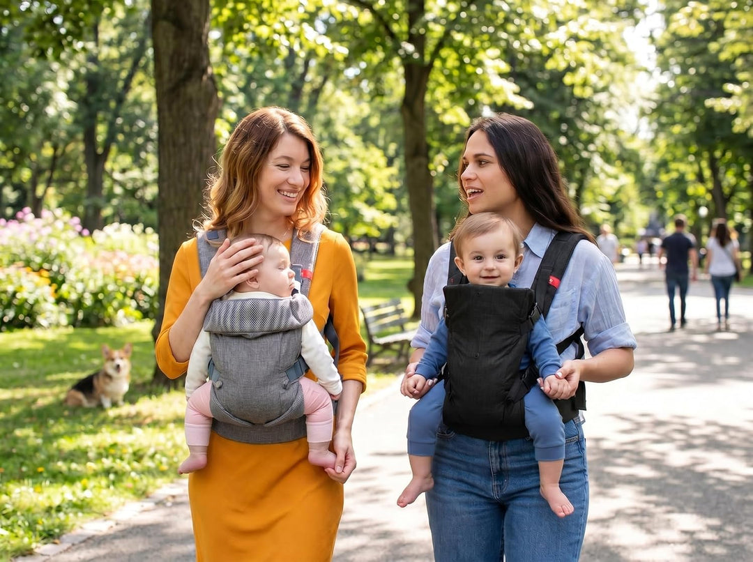 YOU+ME 4-in-1 Babytrage Neugeborene ab Geburt bis Kleinkind (3,6–14,5 kg) - Ergonomische, hüftfreund