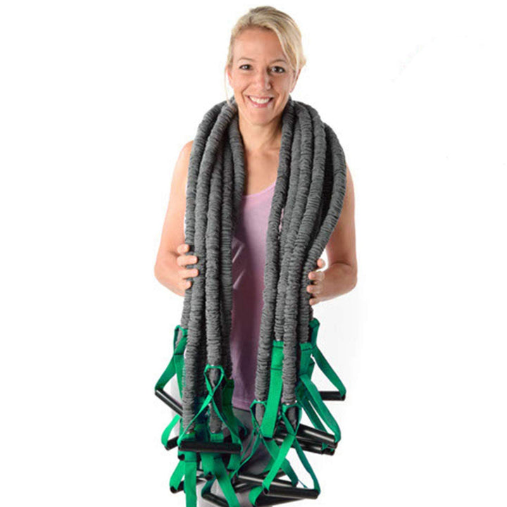 10 x Dittmann Premium Body Tube Fitnessband Gymnastikband Expander mittel/grün