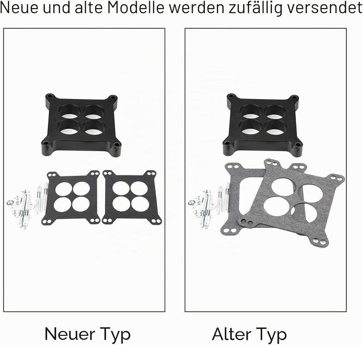 Vergaserdichtung, Vergaserpad, 1" Ported Phenolic Vergaser Spacer 4bbl SBC BBC BB Passend für Holley