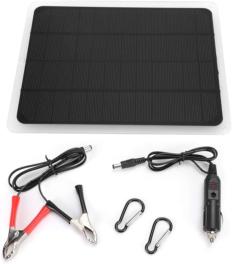 Leapiture 12V 10W tragbares monokristallines Solarpanel Outdoor Solar Batterie Ladegerät USB Solarst