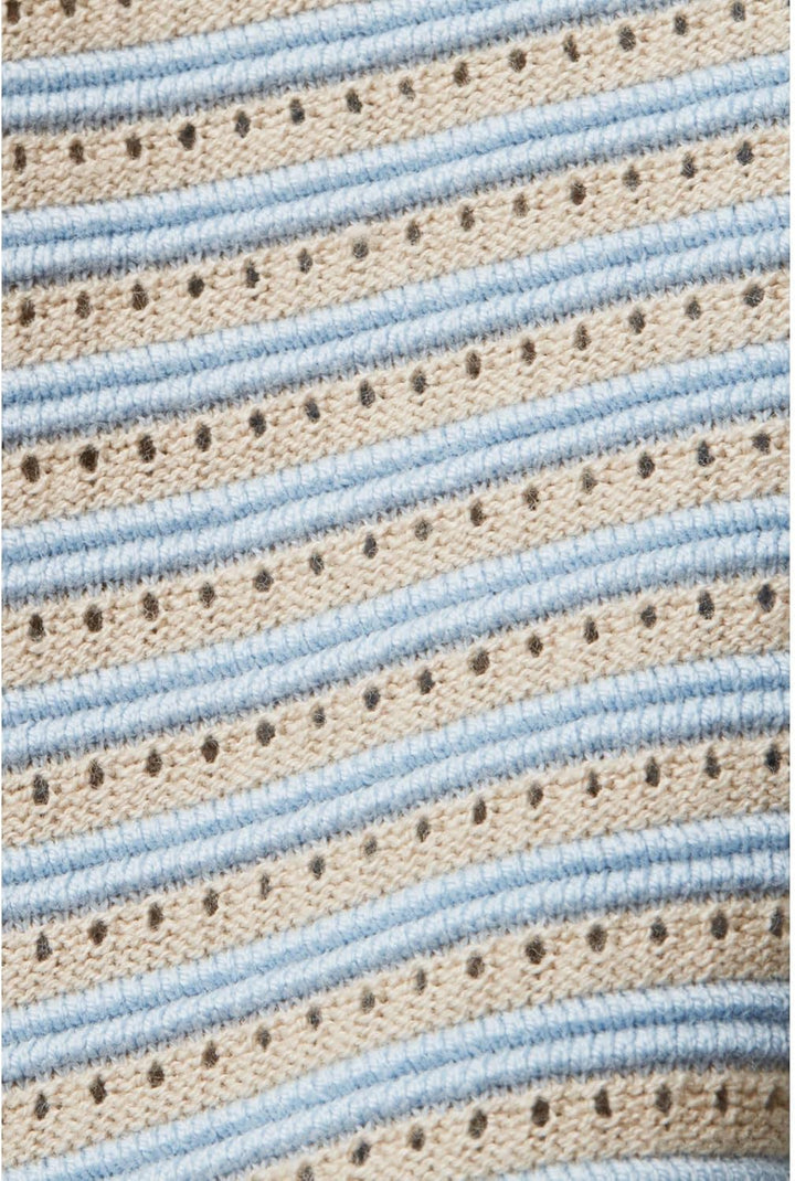 ESPRIT Streifenpullover im Strickmix L New Pastel Blue, L New Pastel Blue