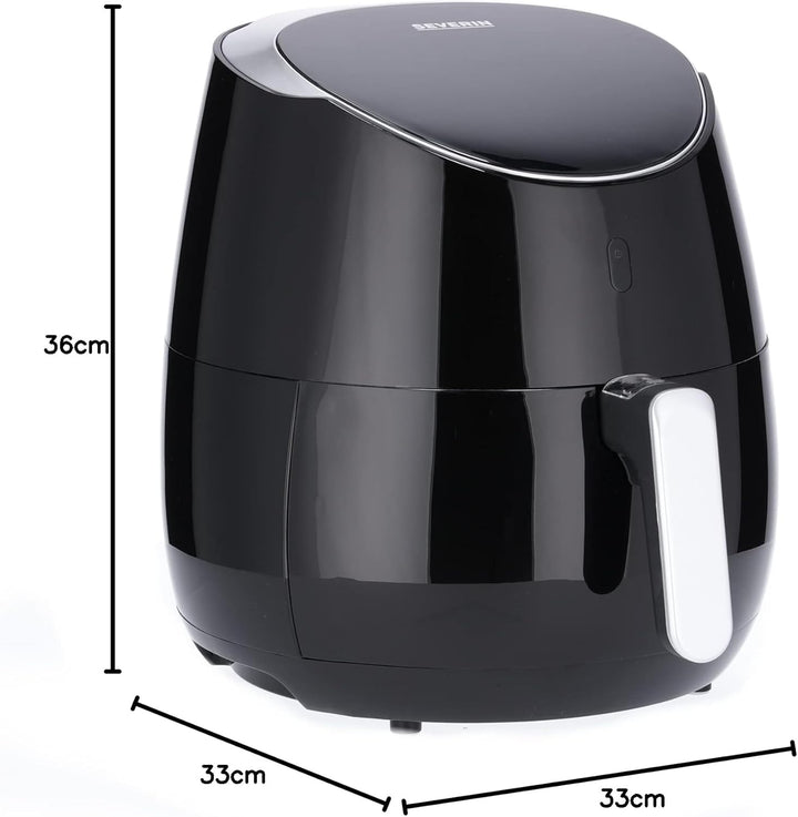 SEVERIN FR 2445 XXL-Heissluftfritteuse (2.000 W, 5 L Kapazität, 1.500 g Frittiermenge), 5 Liter