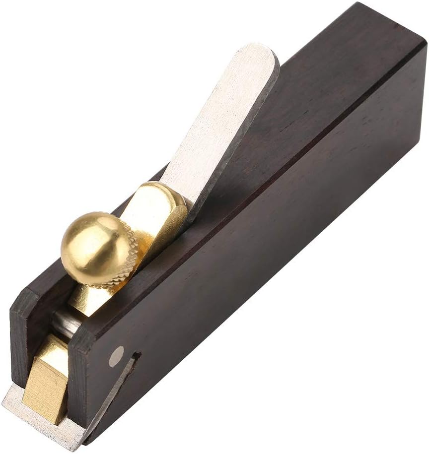 ANKROYU Mini Holzhobel, Tragbarer Handhobel, Ebenholz, Mini DIY Kabellinie, Holzhobel, Zimmermann, H
