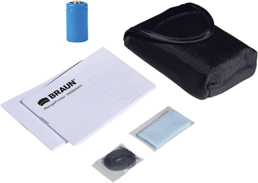 Braun Photo Technik Entfernungsmesser/Rangefinder 1000WH mit 6-facher Vergrösserung, 20176
