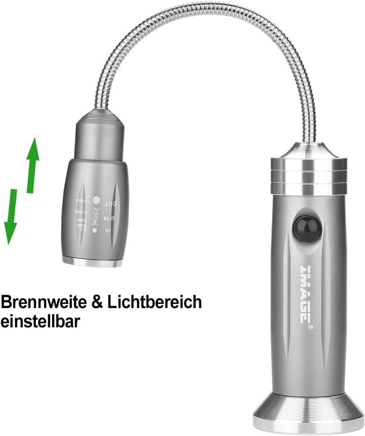IMAGE Grill Lampe 2 Stück magnetisches LED Grilllicht 360° drehbare BBQ Grillleuchte Beleuchtung für