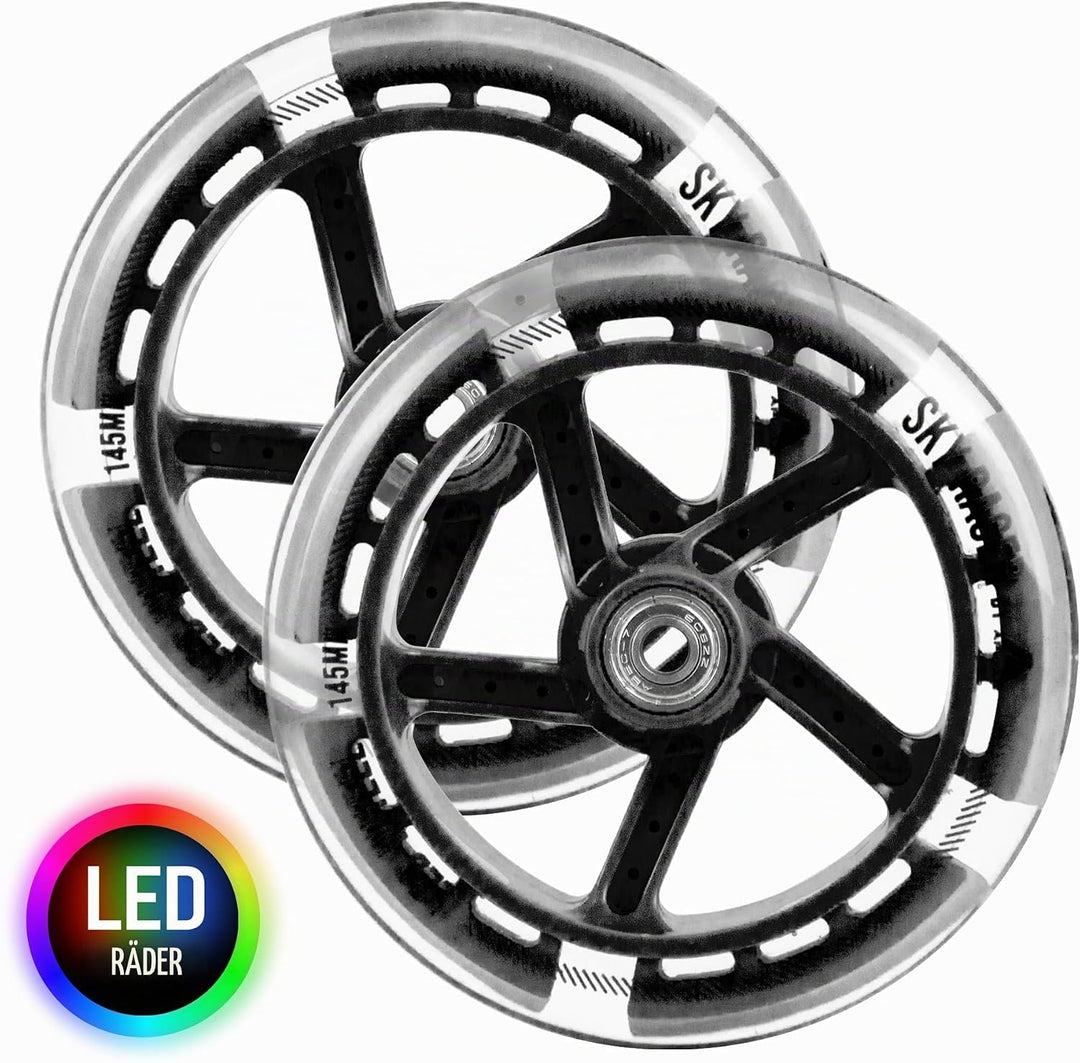 Apollo Ersatzräderset Pro Wheels - ABEC 7 Kugellager, Roller Rad Ersatz-Räder passend für Apollo Cit