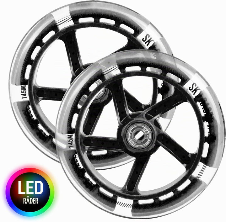 Apollo Ersatzräderset Pro Wheels - ABEC 7 Kugellager, Roller Rad Ersatz-Räder passend für Apollo Cit
