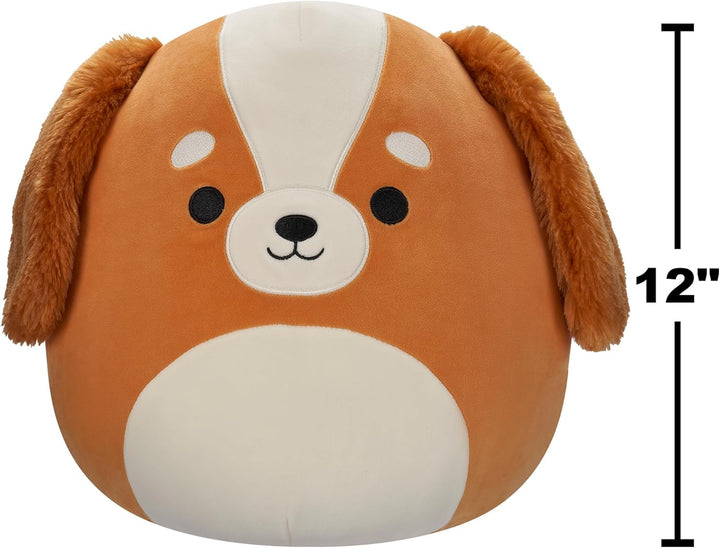 Squishmallows SQCR05413 - Ysabel der Spaniel 30 cm, offizielles Jazwares Plüsch, superweiches Kusche