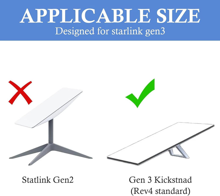 Starlink Gen 3 Rohradapter, Starlink V3 Masthalterung mit 360° Drehung & 20° Neigung, Kompatibel mit