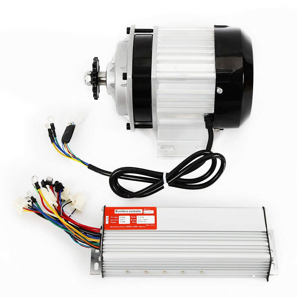 SHIOUCY 48V DC 750W Elektrischer Bürstenloser Motor mit Controller Für Dreirad E-Bike Geeignet für D