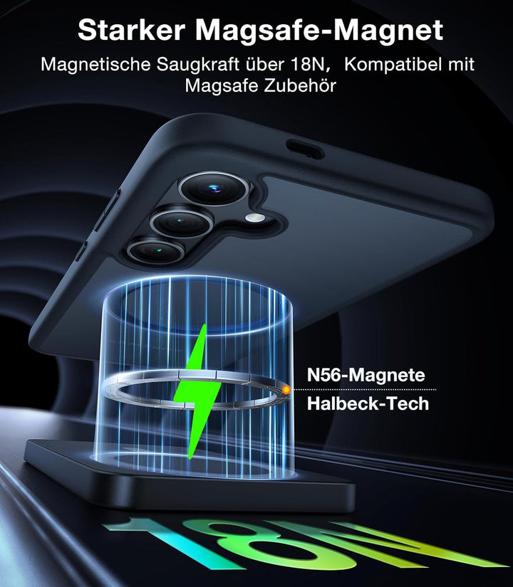 TORRAS für Samsung Galaxy S24 Plus Hülle für MagSafe [TOP Militärschutz & Magnetkraft] Samsung S24 P