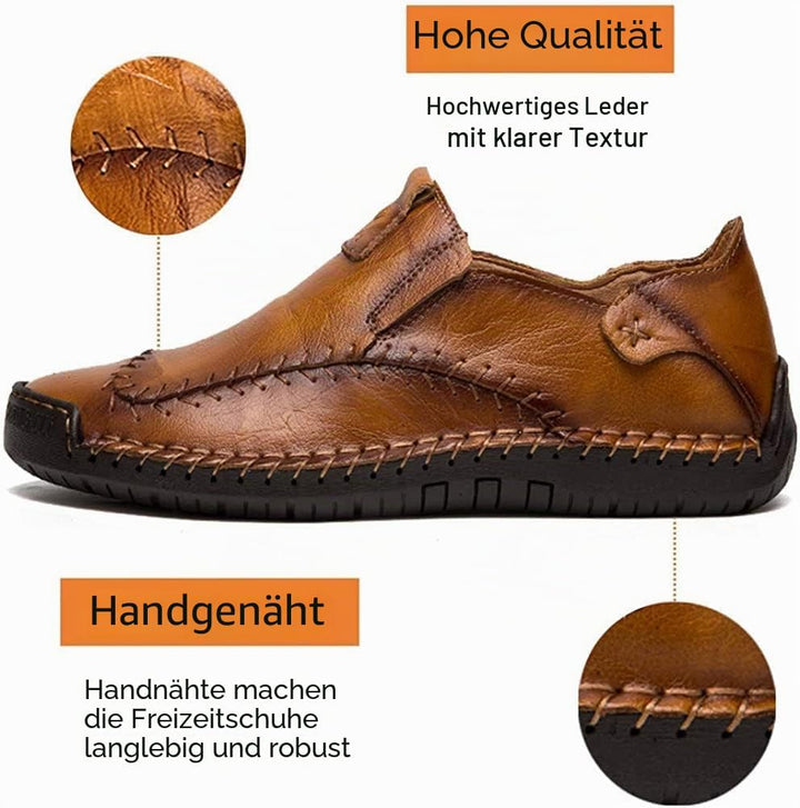 Asifn Herren Casual Leder Loafers Fahren Walking Schuhe Bequeme Slip-on Sneaker Formelle Oxford Penn