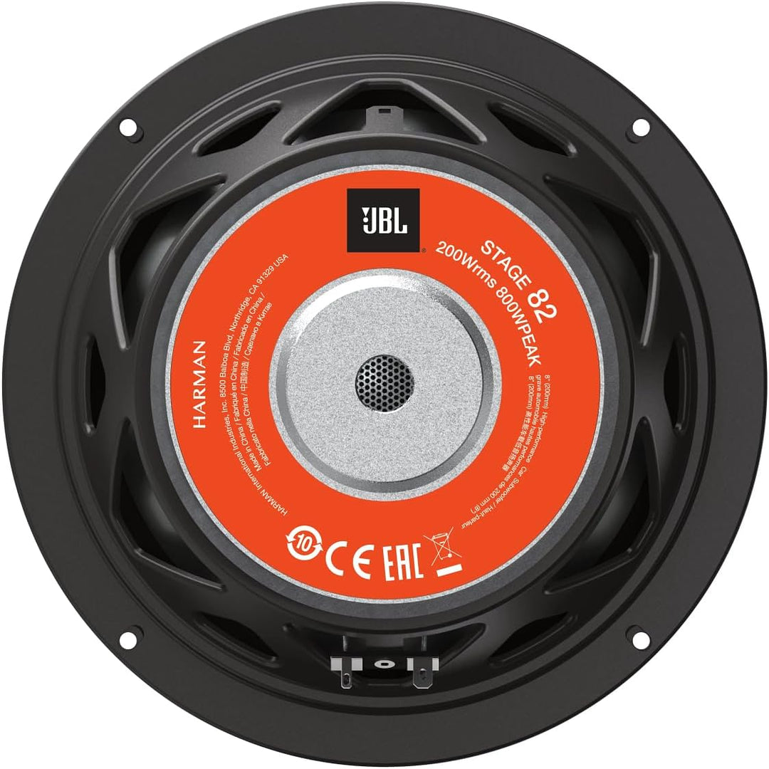 JBL Stage 82 20cm/200mm (8") Auto-HiFi Subwoofer Chassis/Woofer/Lautsprecher Schwarz 800 Watt Maxima
