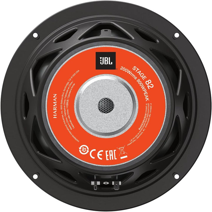 JBL Stage 82 20cm/200mm (8") Auto-HiFi Subwoofer Chassis/Woofer/Lautsprecher Schwarz 800 Watt Maxima