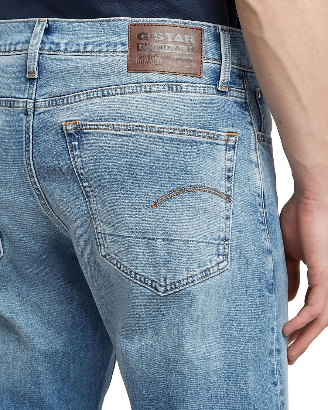 G-STAR RAW Herren 3301 Tapered Jeans 34W / 38L Blau (Lt Indigo Aged 51003-c052-8436), 34W / 38L Blau