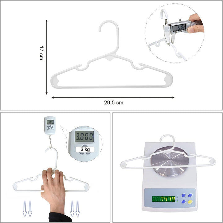 SONGMICS 30 Stück Kinder Kleiderbügel, für Babyklamotten/Babykleidung/Kinderkleidung, Premium-Qualit