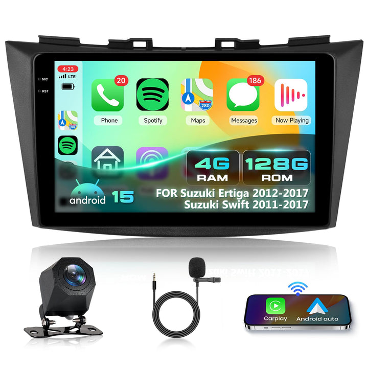 4+128G Autoradio für Suzuki Ertiga 2012-2017 Suzuki Swift 2011-2017 Android 15 mit 9'' In-Cell Bilds