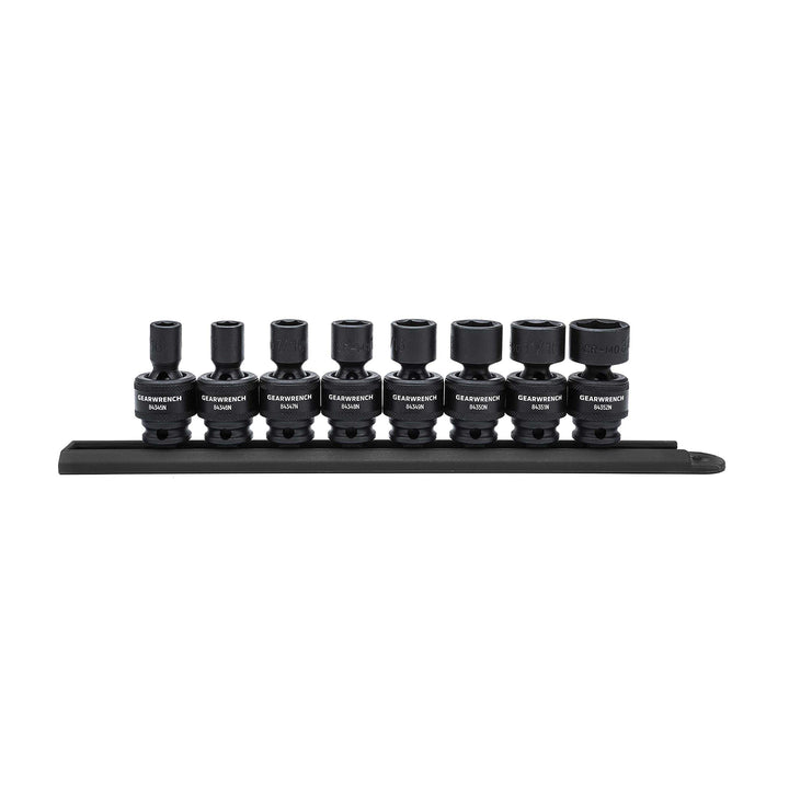 GearWrench 84917N SAE Universal-Schlag-Steckschlüsselsatz (3/8 Zoll), 8-teilig, 84917N