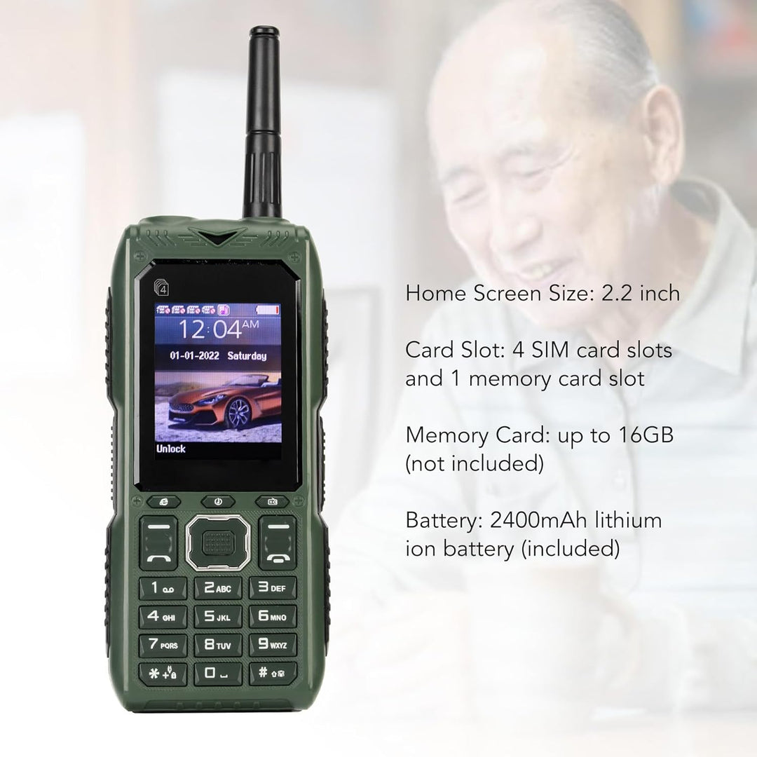 4G-Handy mit Grossen Tasten, Laute Stimme, HD-Bildschirm, mit Grosser Kapazität, Multifunktional, Ab