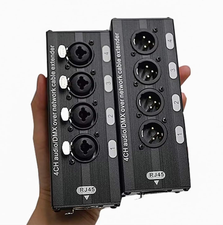 1 Paar XLR/Audio RJ45 Cat5/Cat6 Ethernet 4-K XLR-Extender, Sender/Empfänger für Bühnen ab