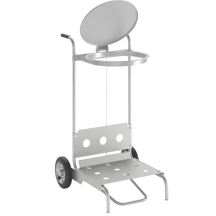 VAR | Pedal-Müllsackständer aus Stahl | mobil | handfreie Bedienung | für Volumen 120 l