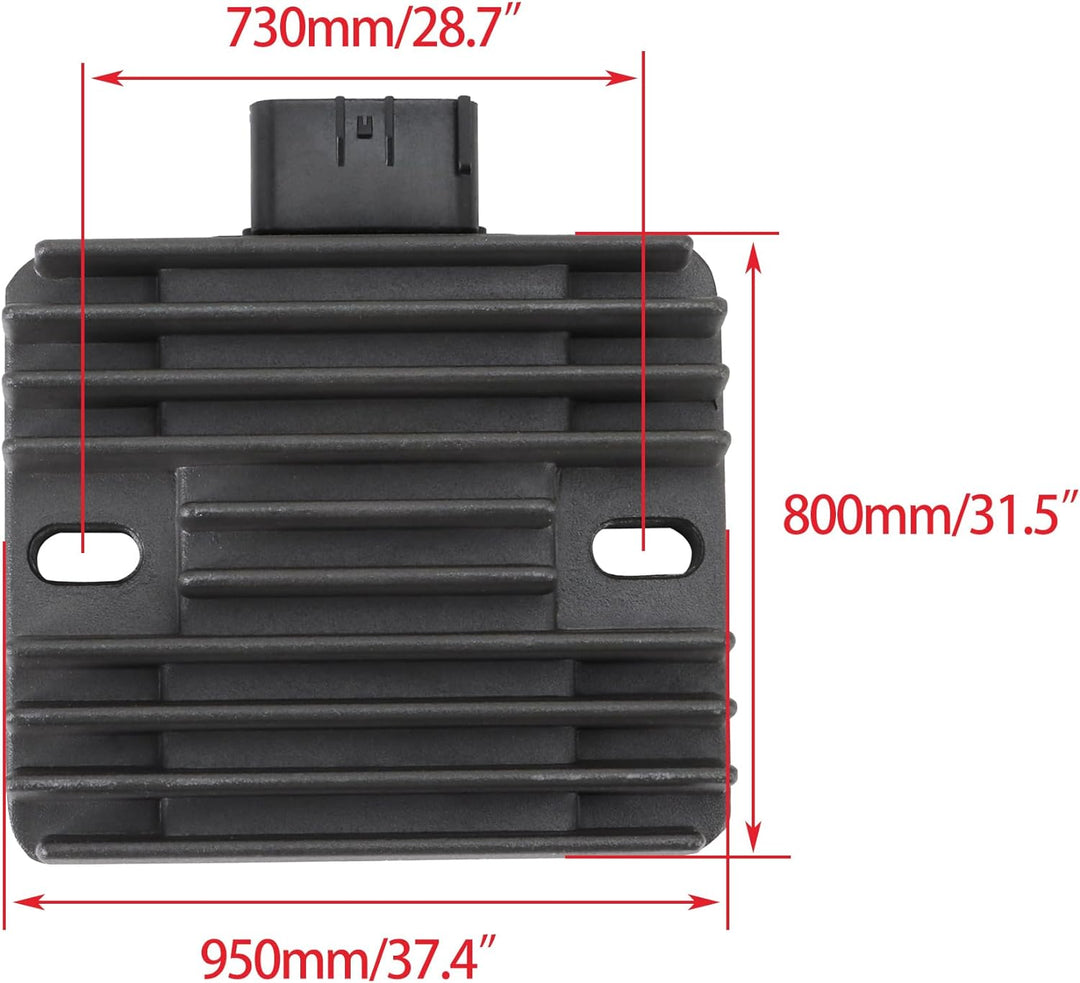 WOOSTAR 12V 6 Draht Spannungsregler Gleichrichter Ersatz für YFM450 2011-2016 YFM660 2001-2005 ATV 4