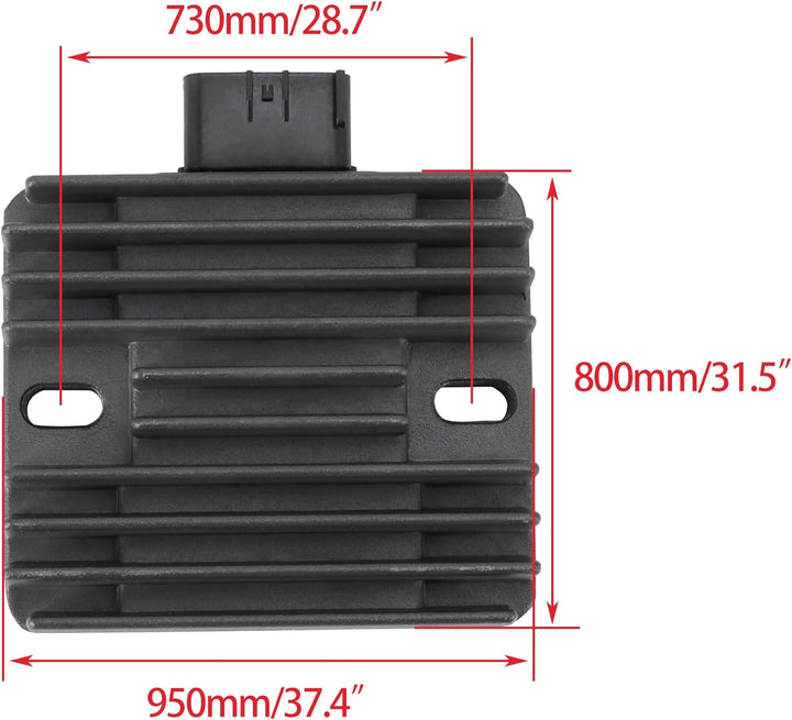 WOOSTAR 12V 6 Draht Spannungsregler Gleichrichter Ersatz für YFM450 2011-2016 YFM660 2001-2005 ATV 4