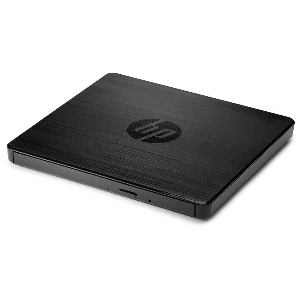 HP externes CD-/ DVD Laufwerk inkl CD und DVD Brenner mit USB Anschluss (F6V97AA) schwarz