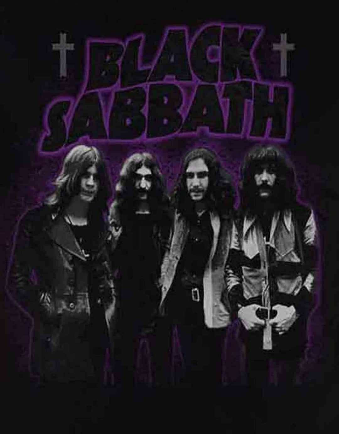 Black Sabbath T Shirt Masters of Reality Group Band Logo offiziell Unisex, Schwarz