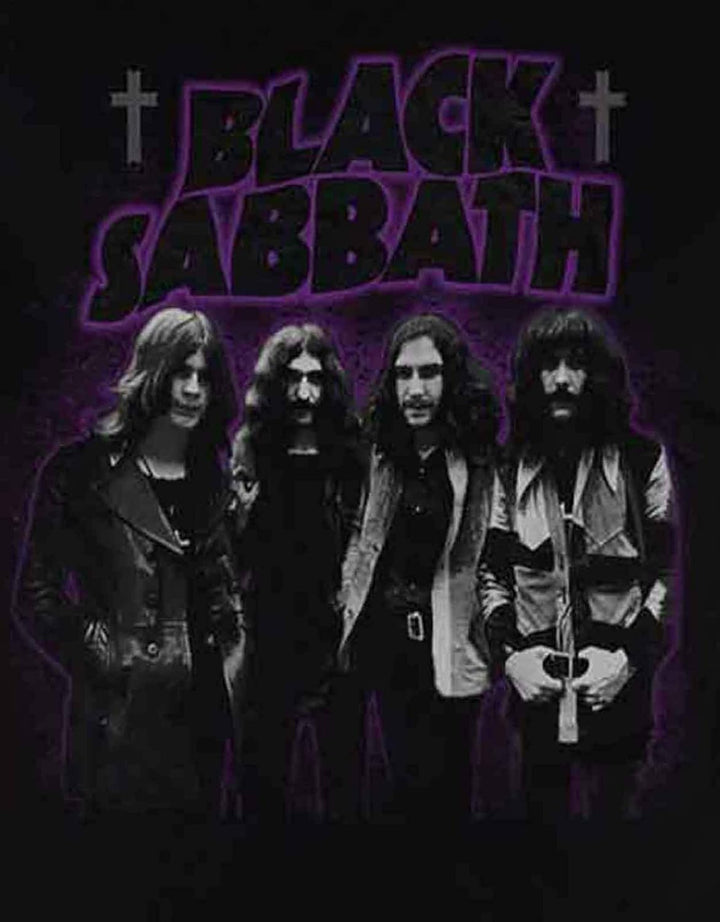 Black Sabbath T Shirt Masters of Reality Group Band Logo offiziell Unisex, Schwarz