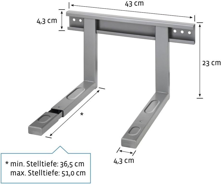 Xavax Mikrowellenhalterung ausziehbar silber & BranQ - Home essential 5901098211000 Mikrowellenabdec