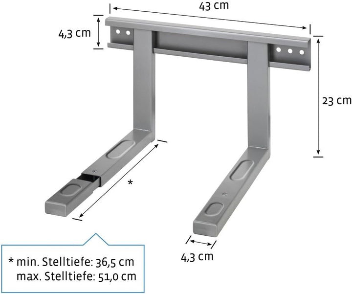 Xavax Mikrowellenhalterung ausziehbar silber & BranQ - Home essential 5901098211000 Mikrowellenabdec