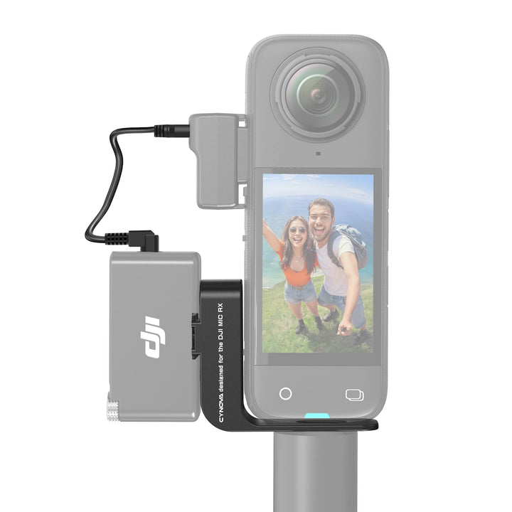 CYNOVA Cold Shoe für Insta360 X4 Zubehör,Wireless Mikrofon Halterung,Mikrofonhalterung Kompatibel Mi