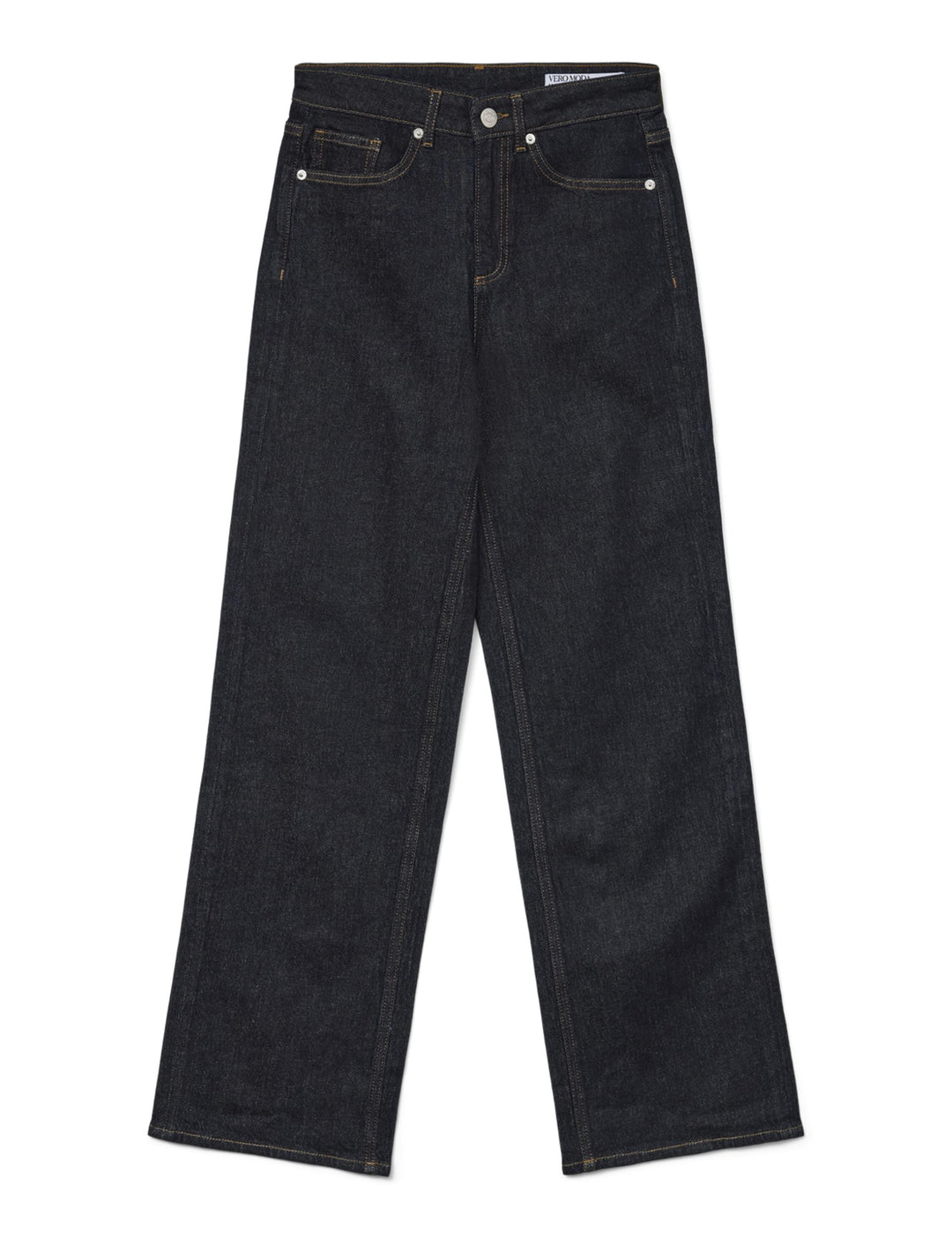 Vero Moda Female Weit geschnitten VMTESSA Hohe Taille Weiter Beinschnitt Jeans 25W / 30L Dark Blue D