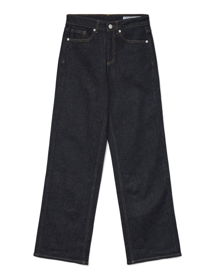 Vero Moda Female Weit geschnitten VMTESSA Hohe Taille Weiter Beinschnitt Jeans 25W / 30L Dark Blue D