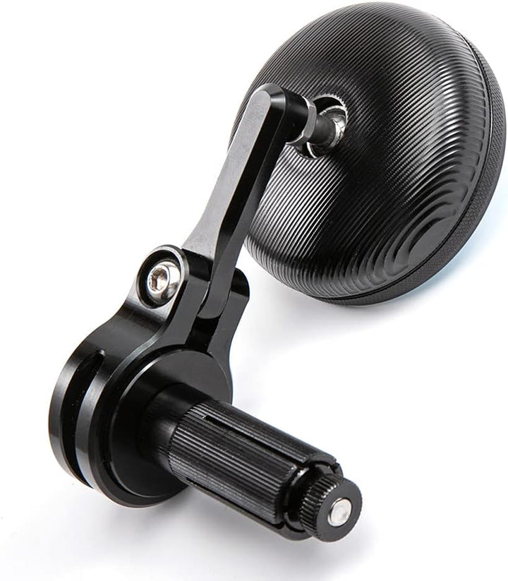 APEBAZY Motorradspiegel CNC Aluminium Rückansicht Rückspiegel Seitenspiegel #2 Schwarz, #2 Schwarz