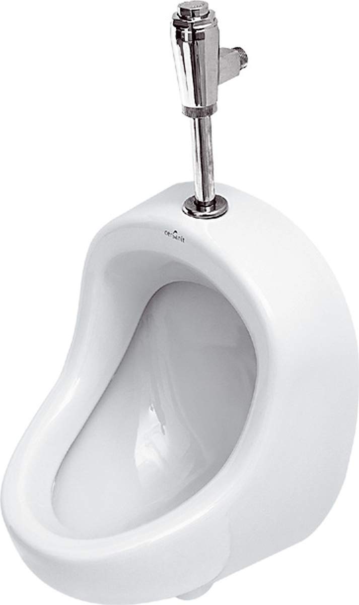 VBChome- Set: Urinal Zulauf Oben Weiss Modern Hochwertig Keramik Pinkelbecken senkrecht Pissoir PRÄS