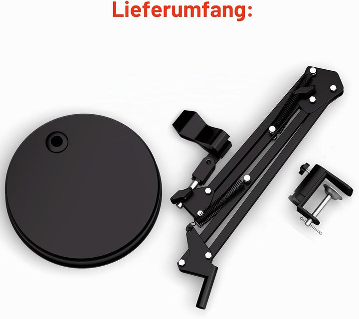 Max 53cm Einstellbarer Universalständer für Digitale Mikroskope – 360° drehbarer Arm, Tischklemme im