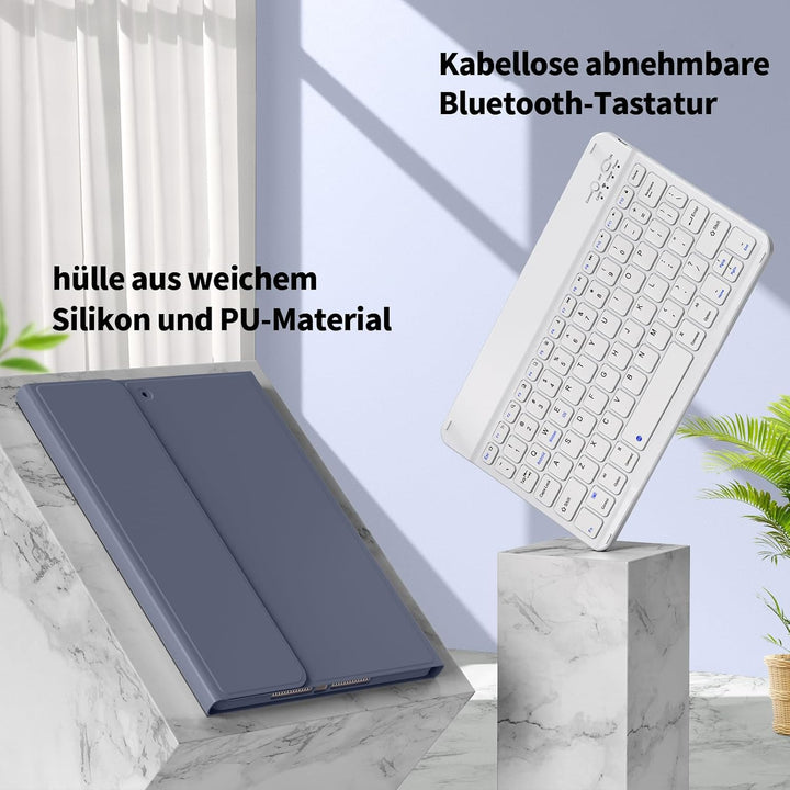 Tastatur Hülle für iPad 9. Generation / 8. Generation / 7.Generation 10,2 Zoll, Magnetisch Abnehmbar