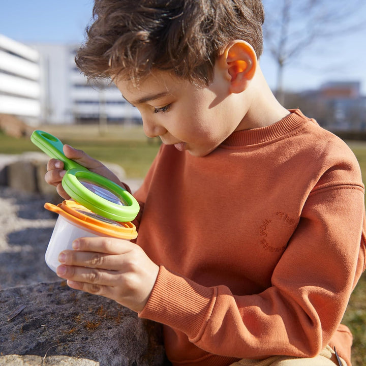 HABA Terra Kids Becherlupe 3 in 1 – Lupenset &amp; Kinderlupe für Outdoor &amp; Garten – Becherlupe zum Inse