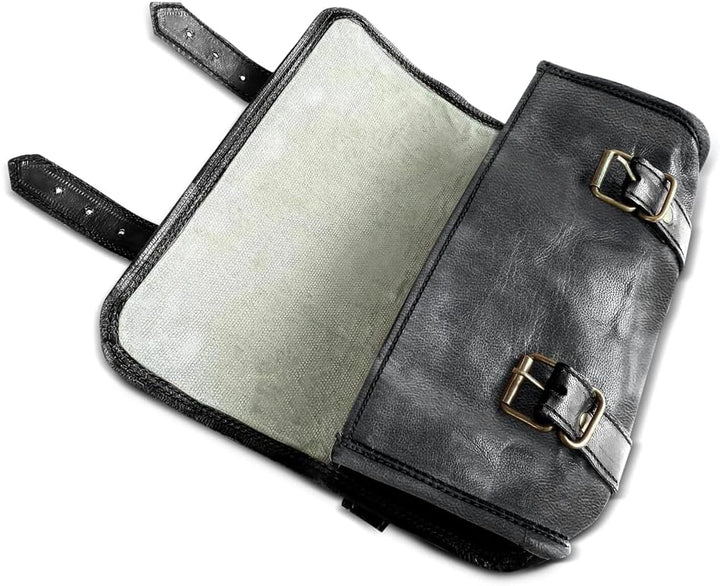 Werkzeugrolle Leder für Chopper/Custombike LR3 schwarz CB56082