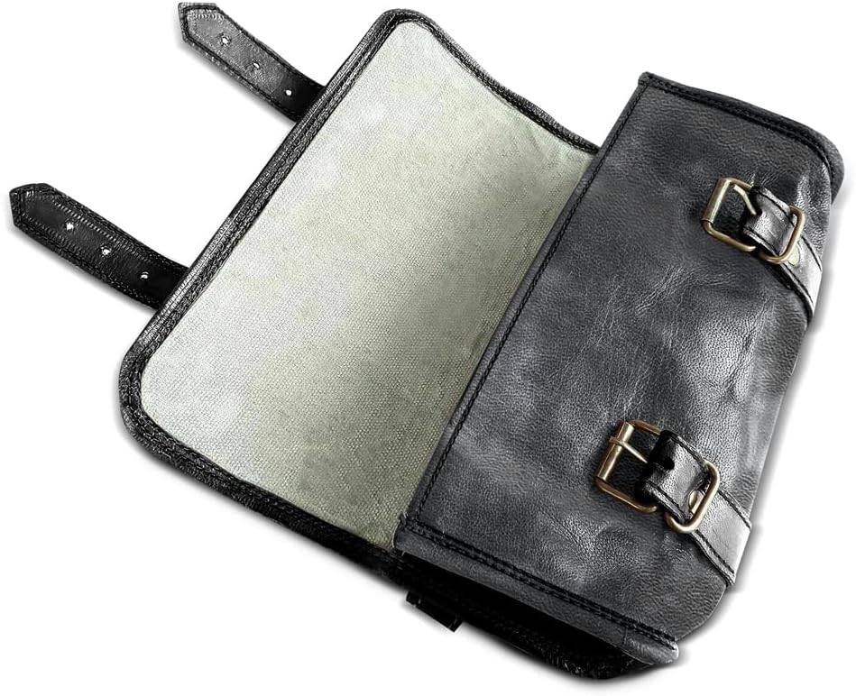 Werkzeugrolle Leder für Chopper/Custombike Custom Iron LR3 schwarz CB56112