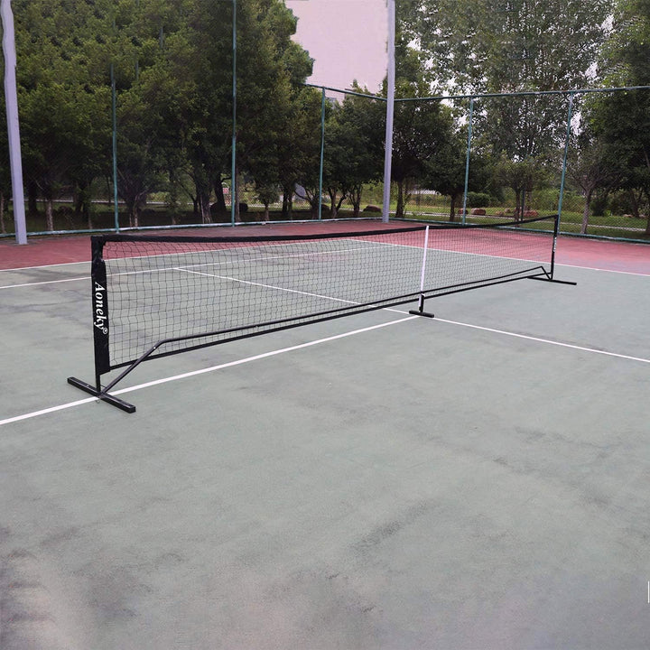 Aoneky Pickleball Tennis Übungsnetz Set 6,7x0,9M - Metallrahmenständer und Starkes PE-Netz - Tragbar