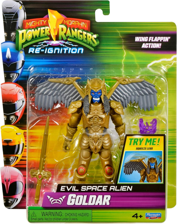 Power Rangers - Die Bösewichte, Figur mit Gelenk, 12 cm, Modell Goldar, für Kinder ab 4 Jahren, PWG0