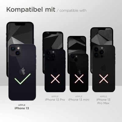 ONEFLOW Handykette 'Twist Strap' kompatibel mit Apple iPhone 13 Hülle zum Umhängen transparent, Hand