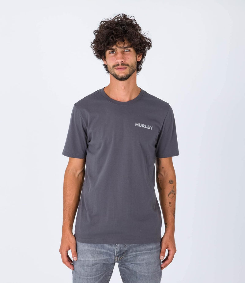 Hurley Herren Evd Explore Reflektor Ss T-Shirt S Grau (Ion Grey), S Grau (Ion Grey)